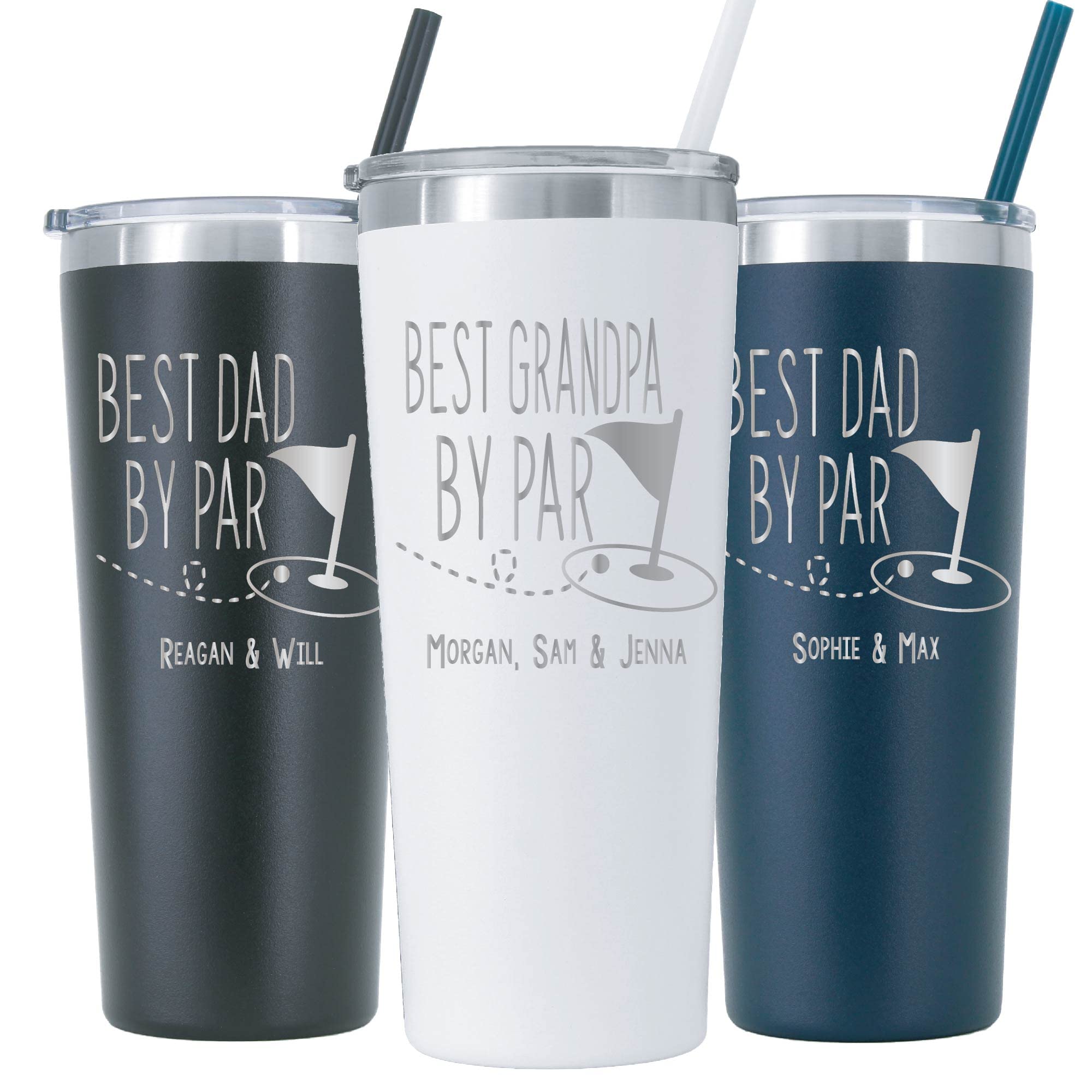 Best Dad Ever Stainless-steel Travel Mug / Personalized Insulated Tumbler  for Dad 