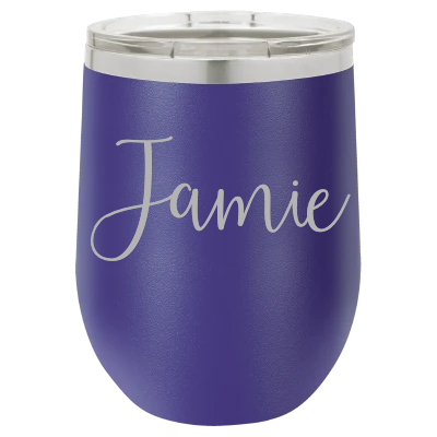 Personalized Tumbler with Engraved Name - 12 Designs