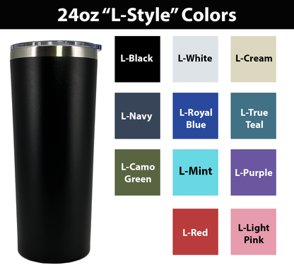 24 oz - D20 Dice Tumbler - Full Wrap - Laser Engraved