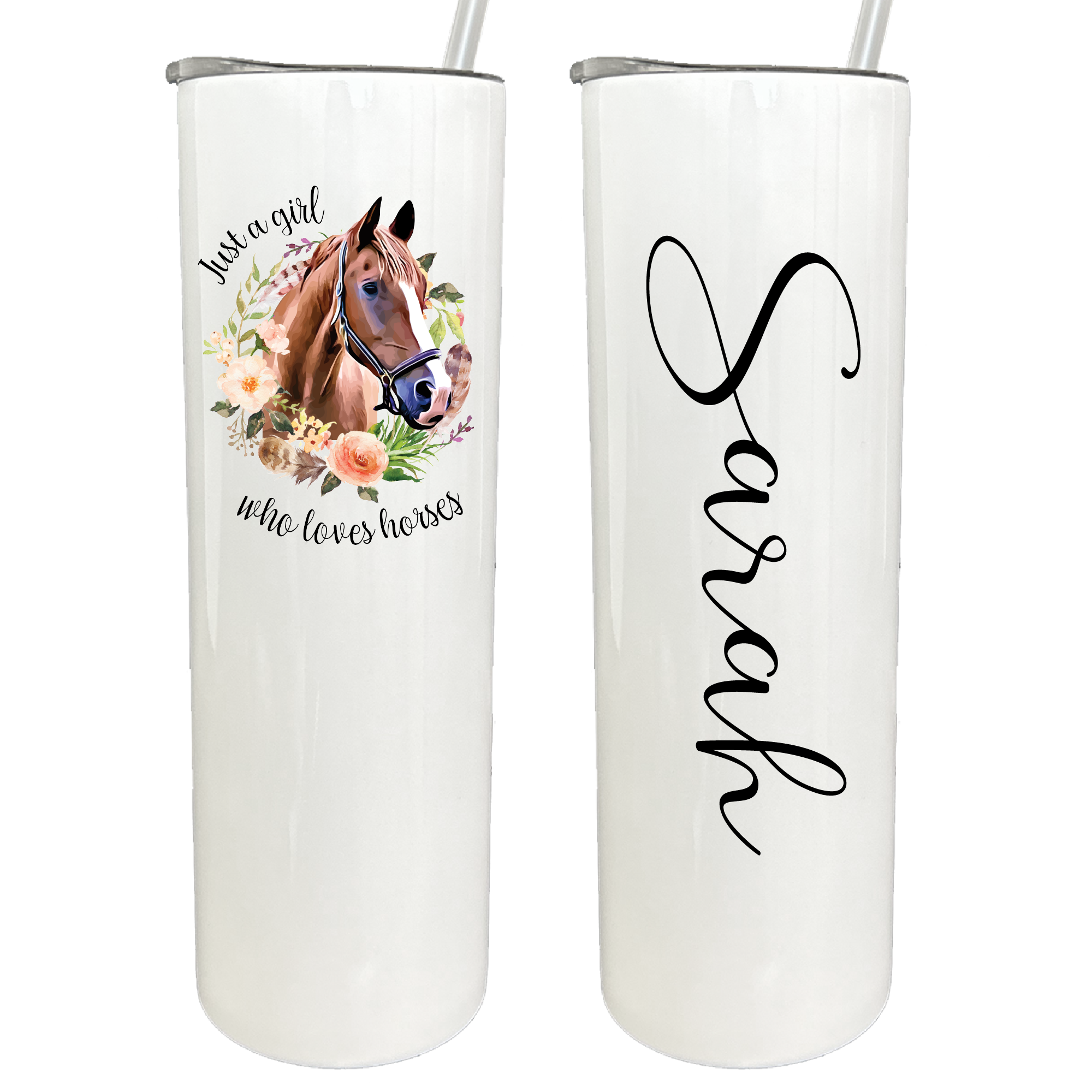 30 oz Personalized Horse Tumbler with Sliding Lid – Avito