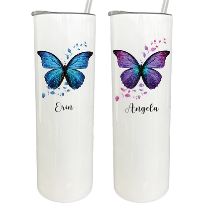 30 oz Personalized Butterfly Tumbler