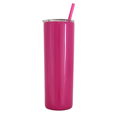 16oz Skinny Tumbler with matching straw – LoudGirlCreations