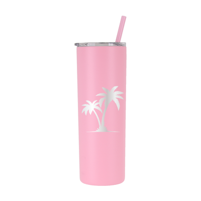 Built (Set of 2) 20-Ounce Double Wall Stainless Steel Tumblers, 20-Ounces,  Stainless Steel and Tropical Pink 