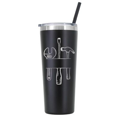 22 oz Personalized Mechanic Tumbler - Laser Engraved