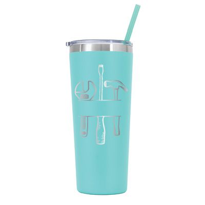 22 oz Personalized Mechanic Tumbler - Laser Engraved